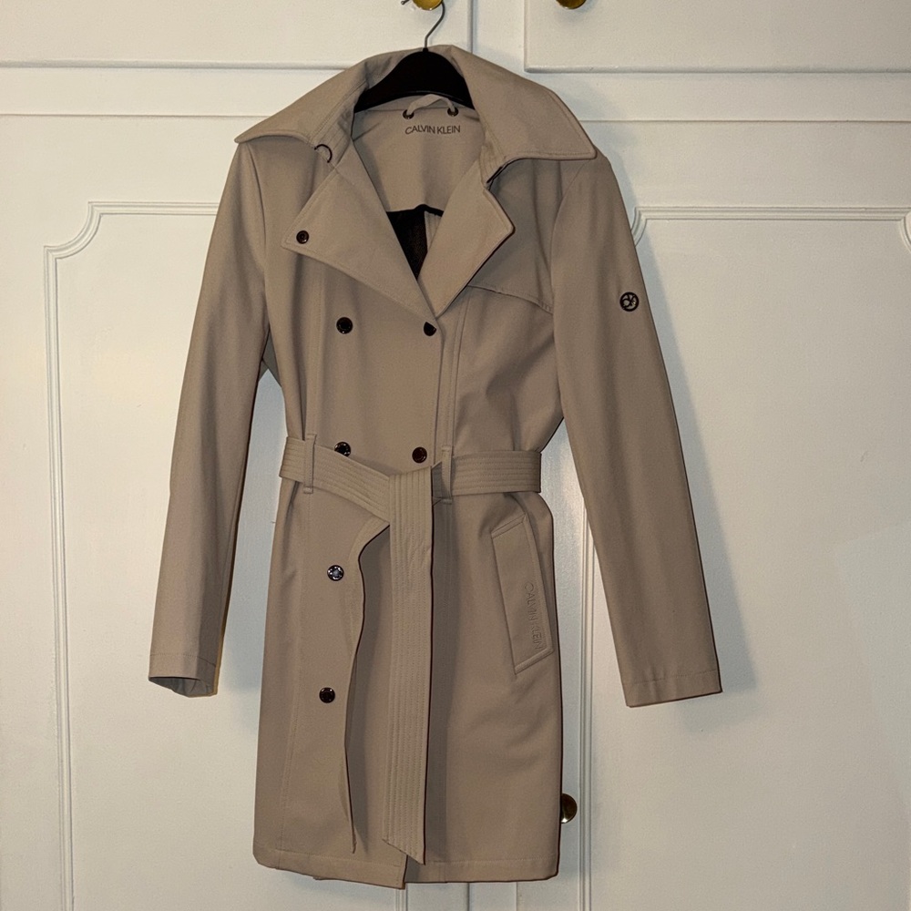 Calvin Klein Women's Beige Trench Coat